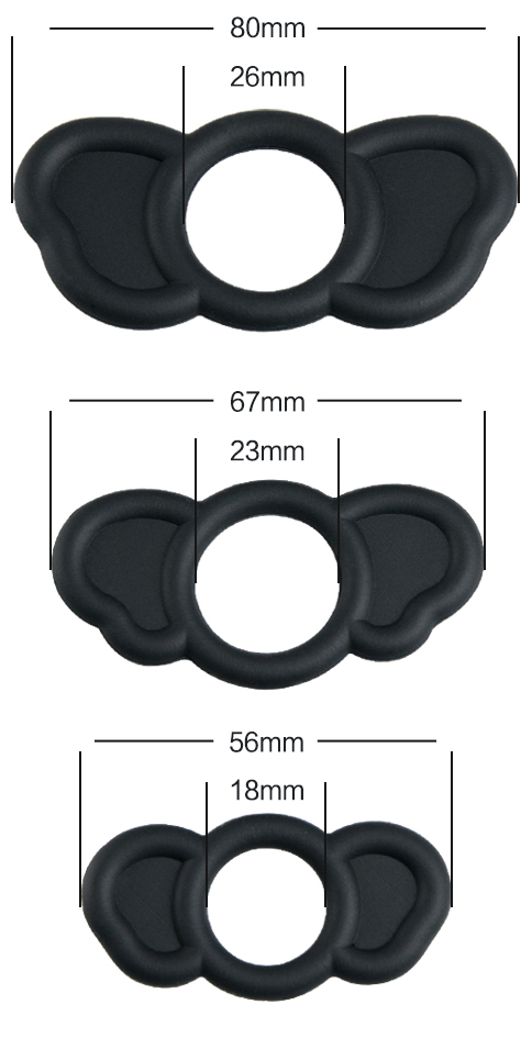 Set 3 Inele de Penis Elephant Silicon