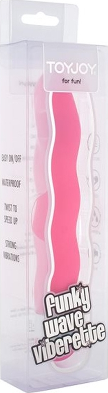 Vibrator Funky Wave Vibrette, Multispeed, ABS, Roz, 18 cm