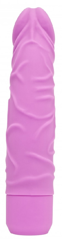 Vibrator Classic Get Real, Multispeed, Silicon, Roz, 19cm