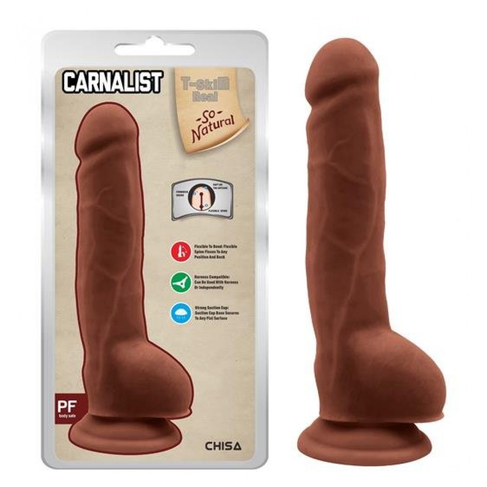 Dildo Realist Bendable Fulfilling TPE Latin 23.5 cm