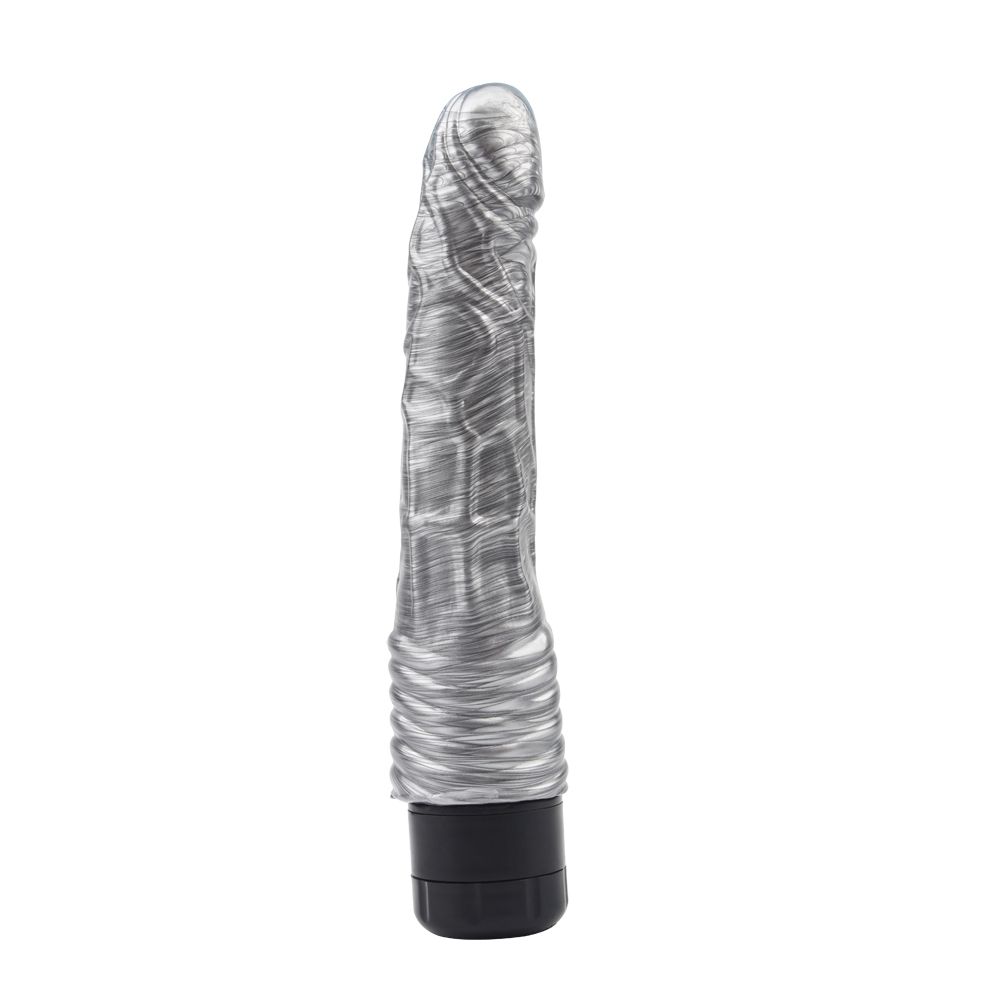 Vibrator Realist Multispeed PVC Silver 22 cm