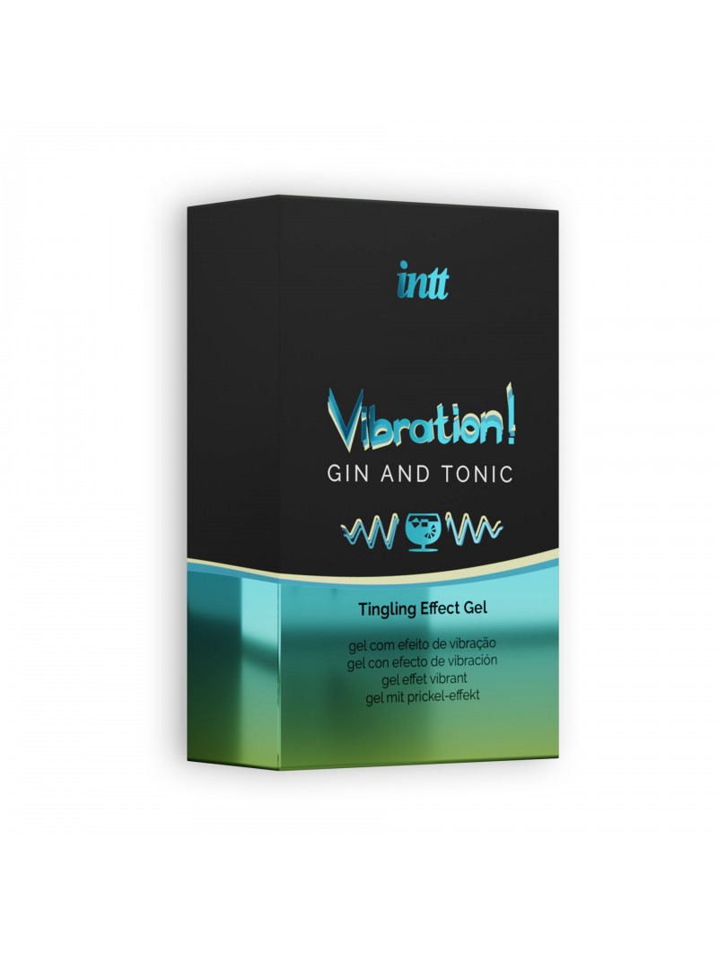 Gel cu Efect Vibrator Aroma Gin Tonic 15 ml