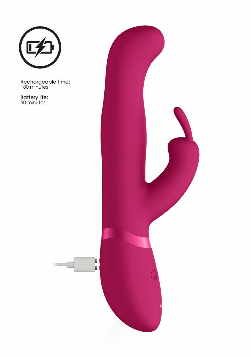 Vibrator Rabbit 3-in-1 Izara Rotating Beads Silicon Roz