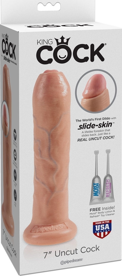 Dildo Uncut Natural 19 cm
