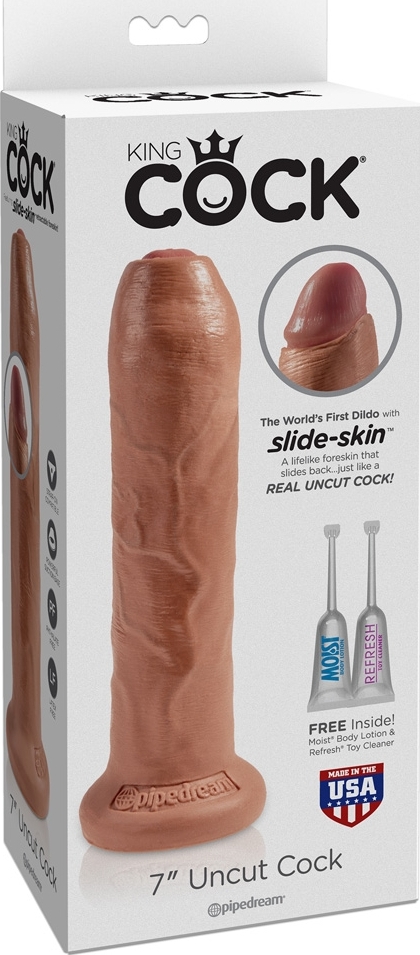 Dildo Uncut Mulatru 19 cm