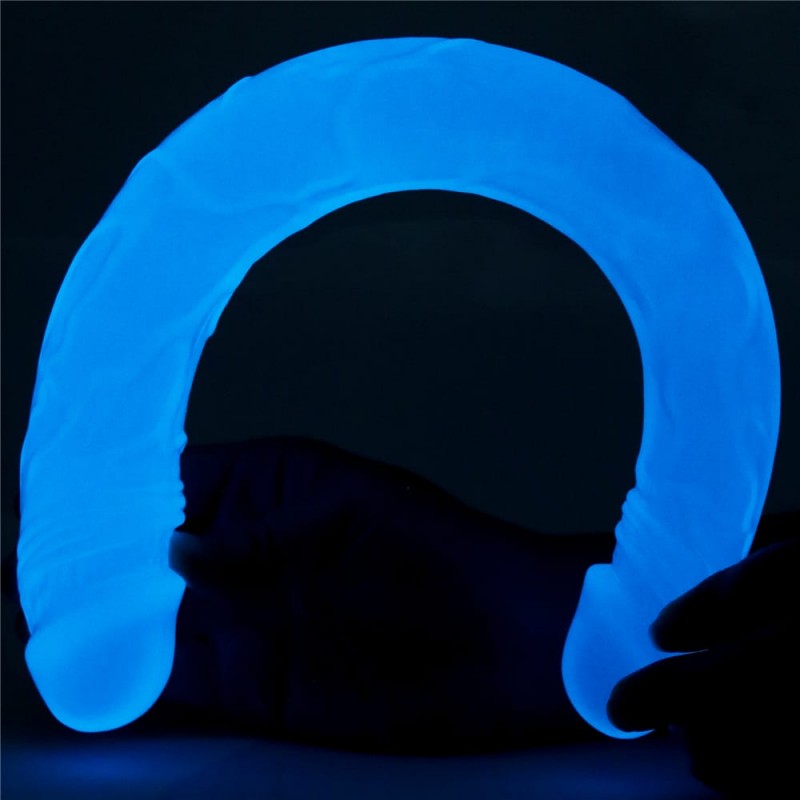 Dildo Dublu Lumino Play Glow in the Dark 40 cm
