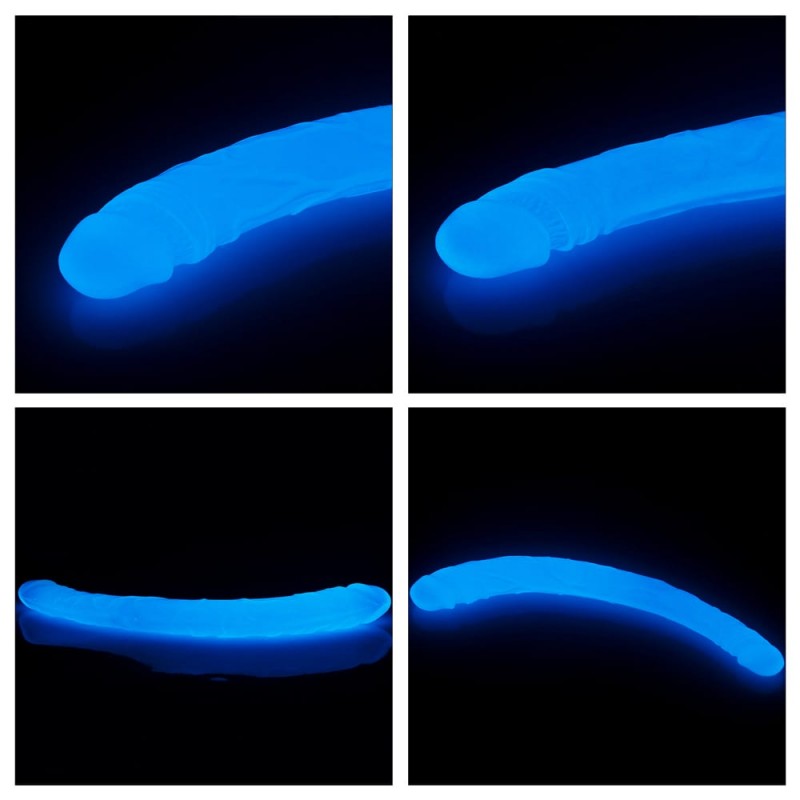Dildo Dublu Lumino Play Glow in the Dark 40 cm