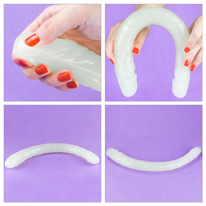 Dildo Dublu Lumino Play Glow in the Dark 40 cm