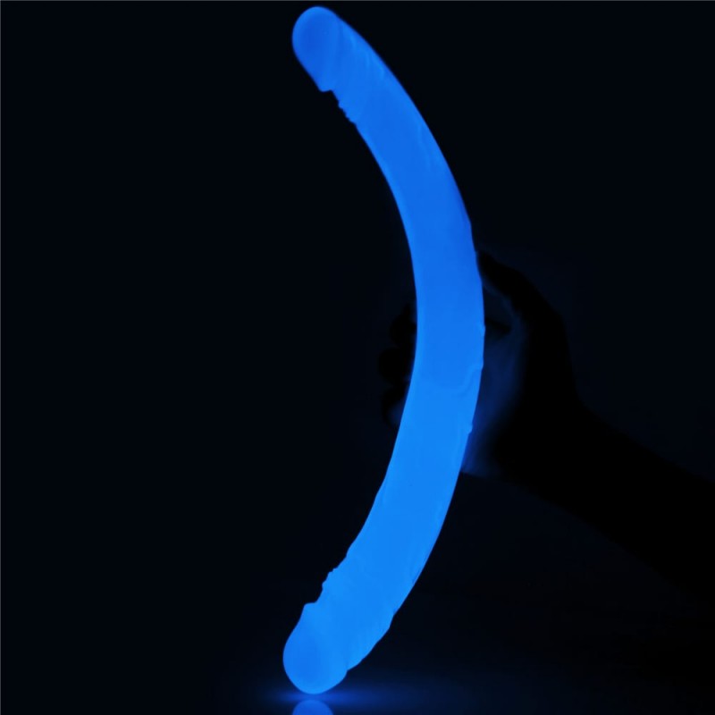 Dildo Dublu Lumino Play Glow in the Dark 40 cm