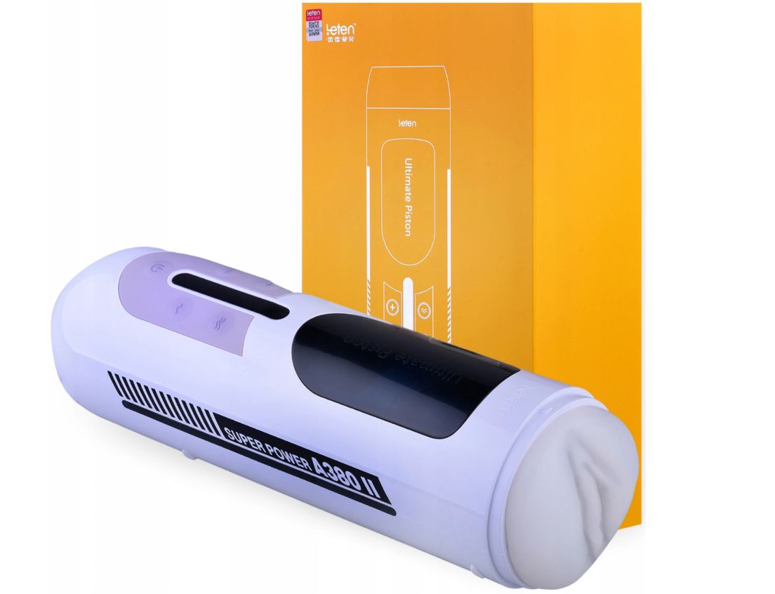 Masturbator Vagin Real Move 10 Moduri USB Alb Leten