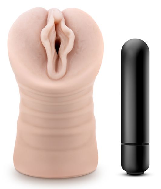 Masturbator Ashley Vanilla Pussy cu Glont Vibrator