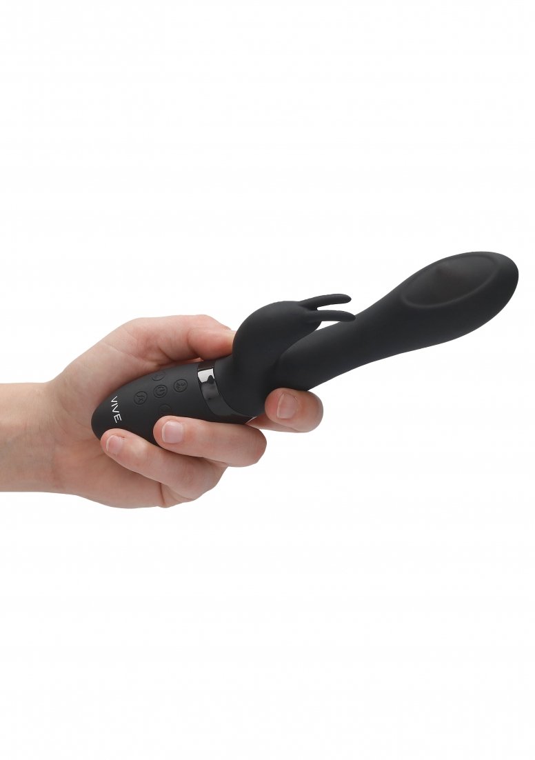 Vibrator Rabbit 3-in-1 Mira 360 ? Spinning G-Spot Silicon Negru
