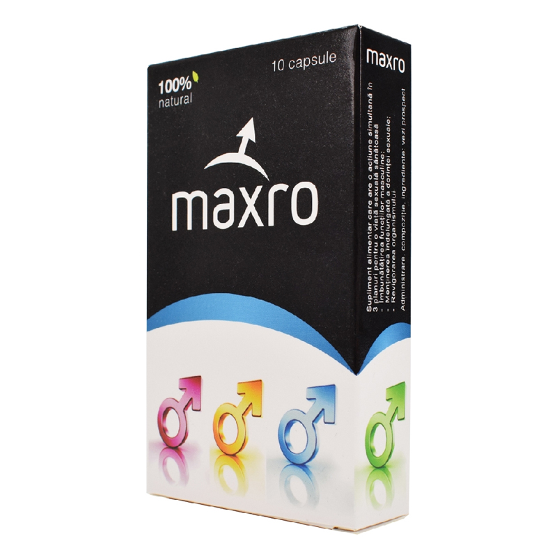 10 capsule Maxro pentru Erectie, Libido, Performanta Sexuala