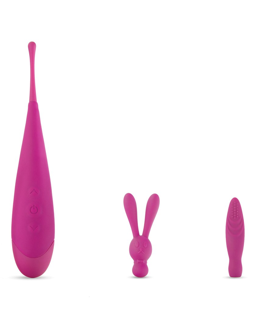Stimulator Clitoridian PinPoint Noje Quiver 2 Accesorii Roz