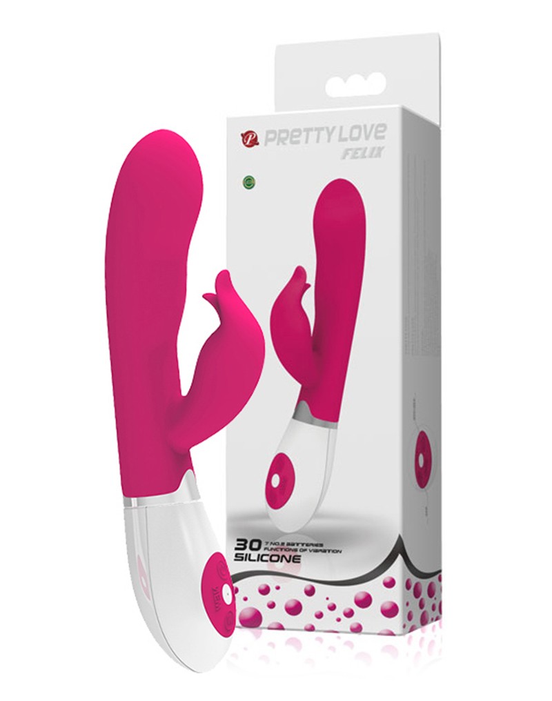 Vibrator Iepuras Felix 30 Moduri Vibratii Silicon Roz