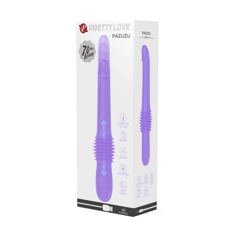Vibrator Pazuzu 3 Thrusting Modes Silicon Mov 29.2 cm