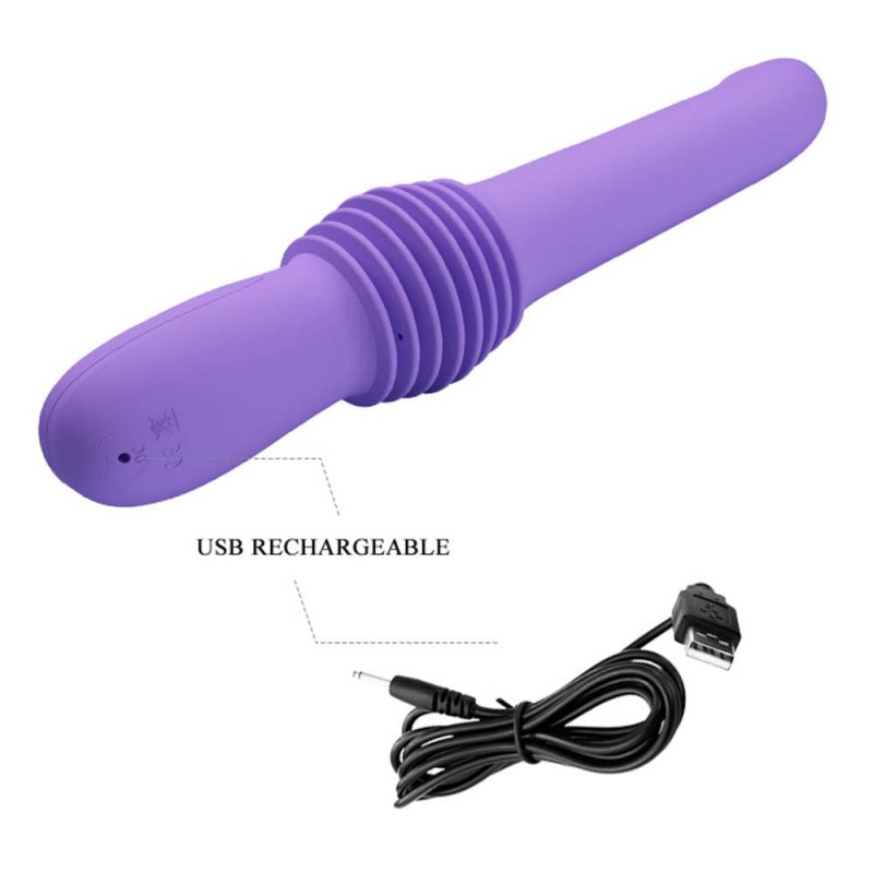 Vibrator Pazuzu 3 Thrusting Modes Silicon Mov 29.2 cm