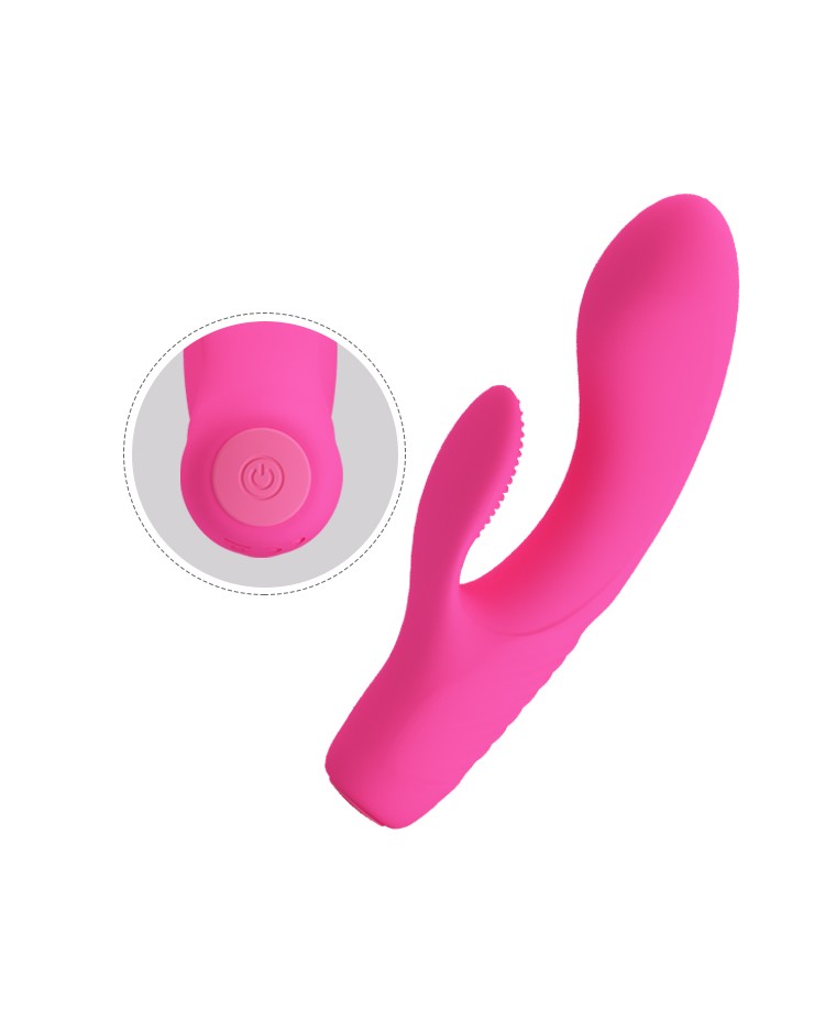 Vibrator Tim 12 Moduri Vibratii Silicon Roz 15.5 cm