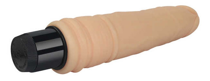Vibrator Real Feel Cyberskin Nr.2, Multispeed, TPR, Natural, 20 cm