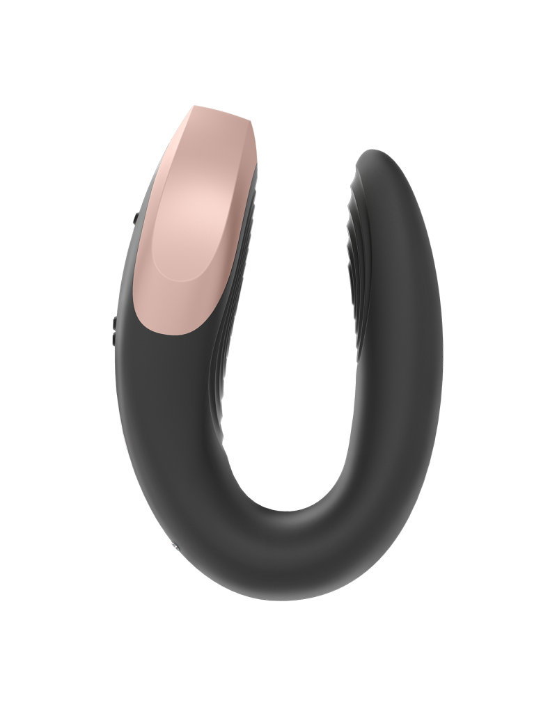 Vibrator Double Love Remote Control Bluetooth Silicon USB Negru Free APP