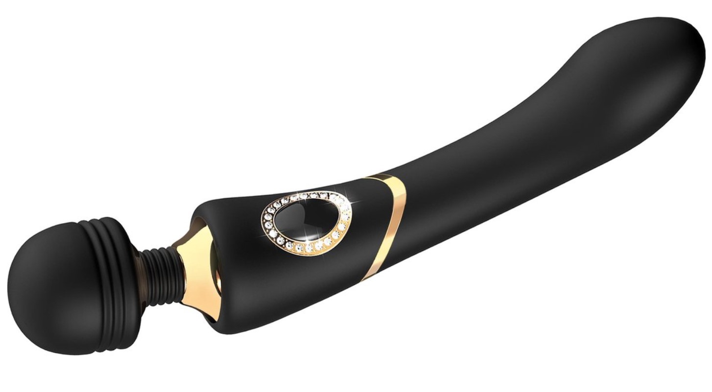 Vibrator Masaj Wand Monica 10 Moduri Vibratii Silicon USB Prestige
