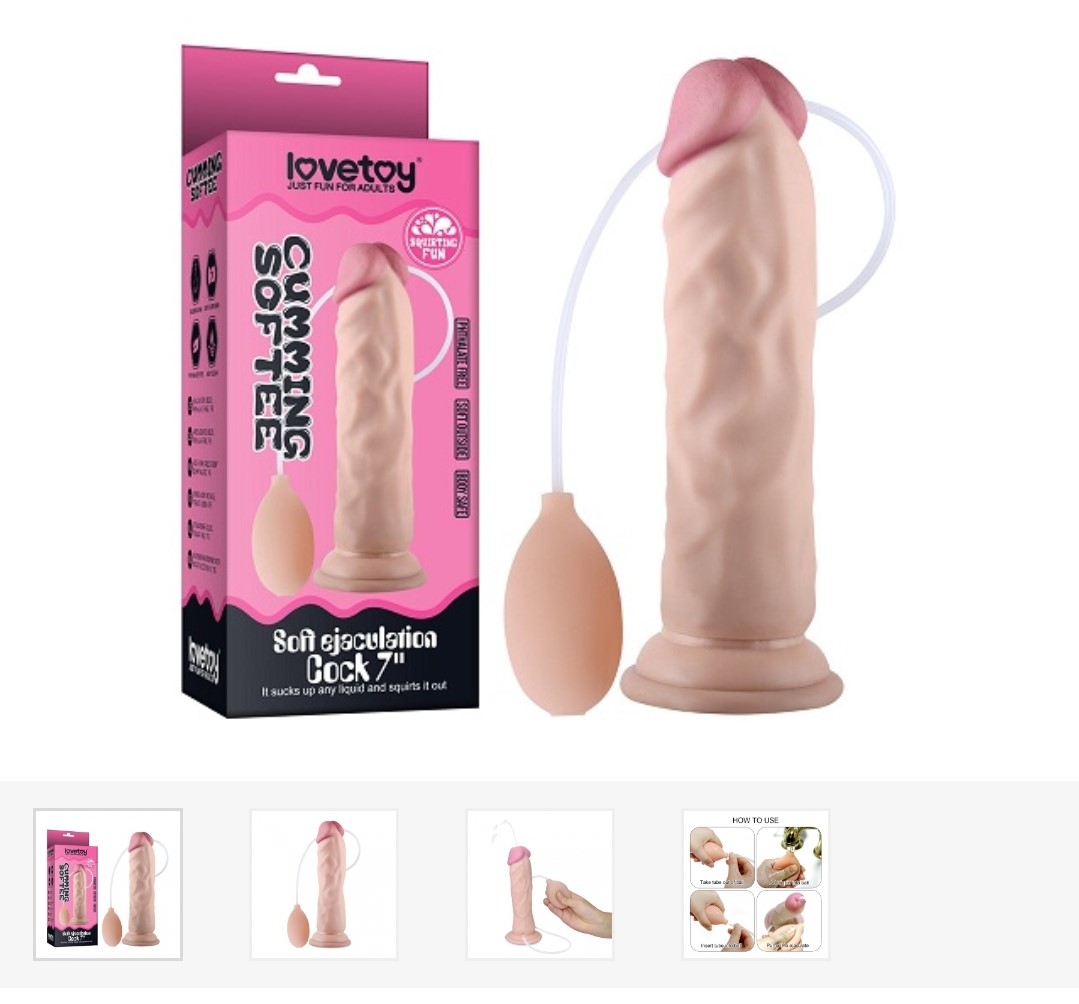 Dildo cu Ejaculare Cumming Softee 20.5 cm