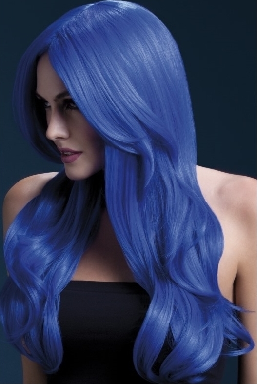 Peruca Profesionala Khloe Albastru Neon