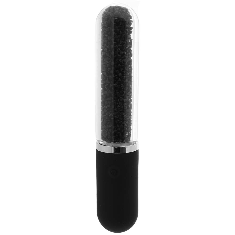 Vibrator Stardust Charm 10 Moduri Vibratii Silicon&Sticla USB Negru 16 cm