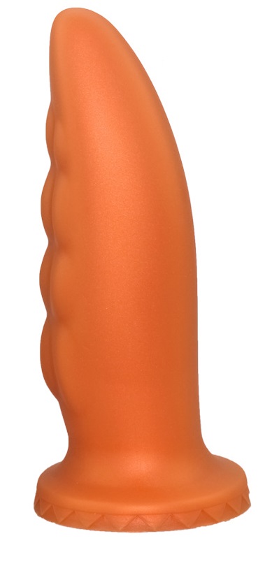 Dildo Tentus Small, Silicon Lichid, Auriu, 15 cm, Mokko Toys