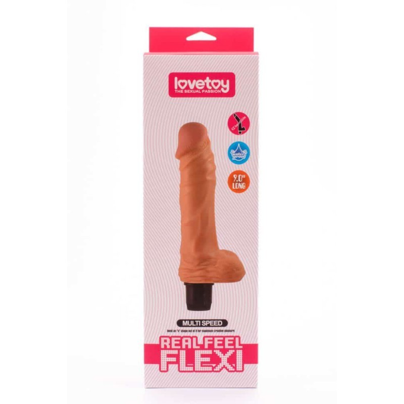 Vibrator Multispeed Real Feel Flexi 22 cm