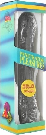 Vibrator Multispeed Penetraring Pleasures , PVC, Negru, 21 cm