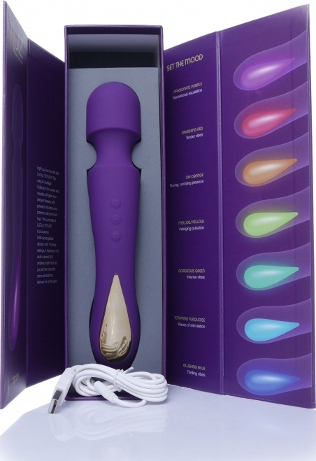 Massager Luz Zenith 7 Moduri Vibratii Silicon USB Violet